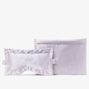 Kate Spade Eye Mask & Pouch Set In Pale Amethyst - For Restful Nights and Travel